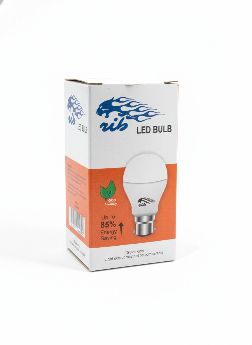 RIB 9W ORG-LED BULB  (Pack of 6 Pc)