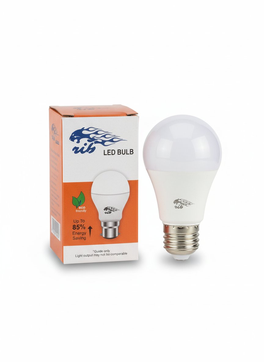 RIB 9W ORG-LED BULB  (Pack of 6 Pc)